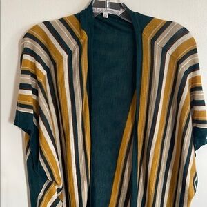 Chic Striped open Cardigan with Bold Colors Cleo